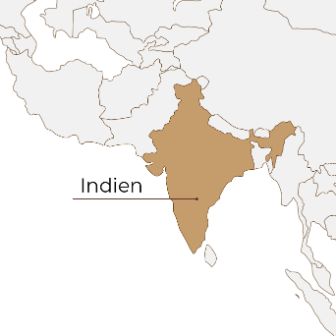 Karte von Indien