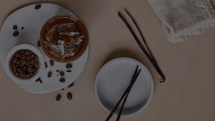 vanilla sticks and coffee