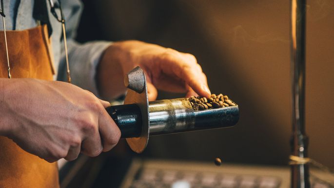 processing coffee beans